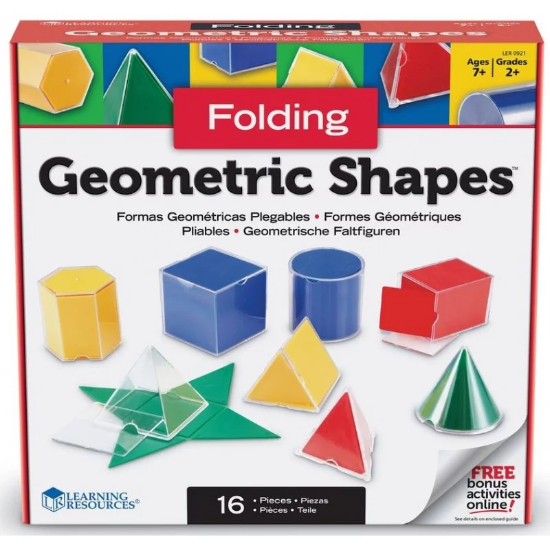 Formes géométriques en volume, matériel pédagogique Learning resources