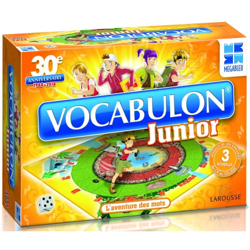Vocabulon Junior - Un jeu amusant et évolutif pour apprendre l'orthographe  et le sens de 1500 Megableu