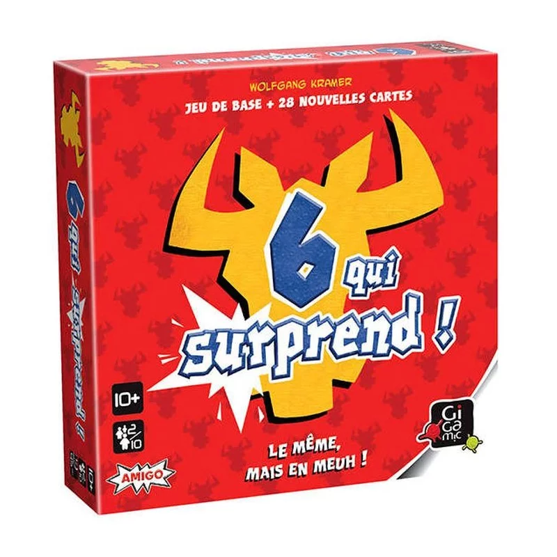 6 qui surprend - Le célèbre 6 qui prend avec 28 cartes spéciales pour son  25ème anniversaire! - Gigamic