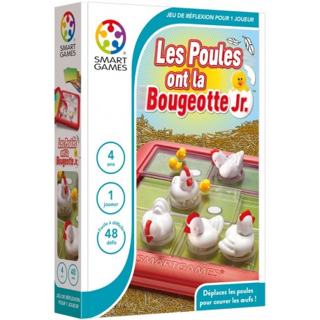 Les Poules Ont La Bougeotte Junior Puzzle Coulissant Avec Des Poules Et Des Poussins En 3d Et 48 Defis