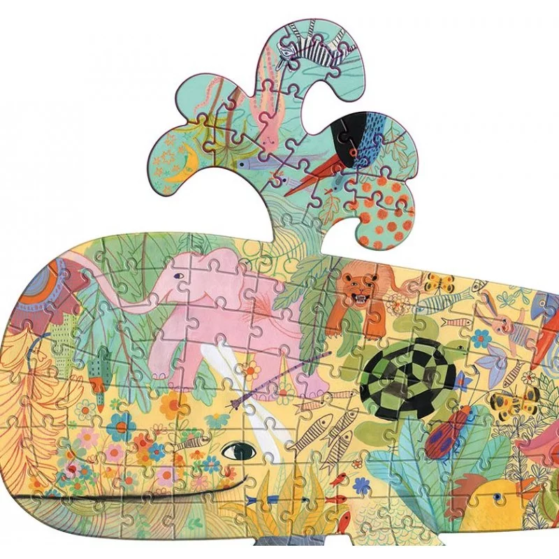 Puzz' Art Whale - Djeco - Magnifique puzzle de 150 pièces.