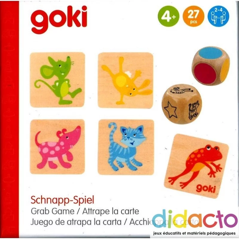 Jouets en bois 4 Puzzles I Attrimaths Monde des formes Goki