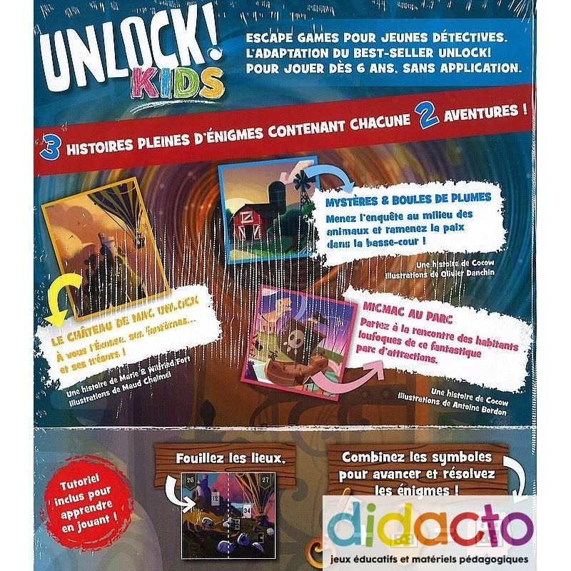 Unlock! Kids - Une version de l'escape Game Unlock! conçue pour les enfants  à partir de 6 ans.