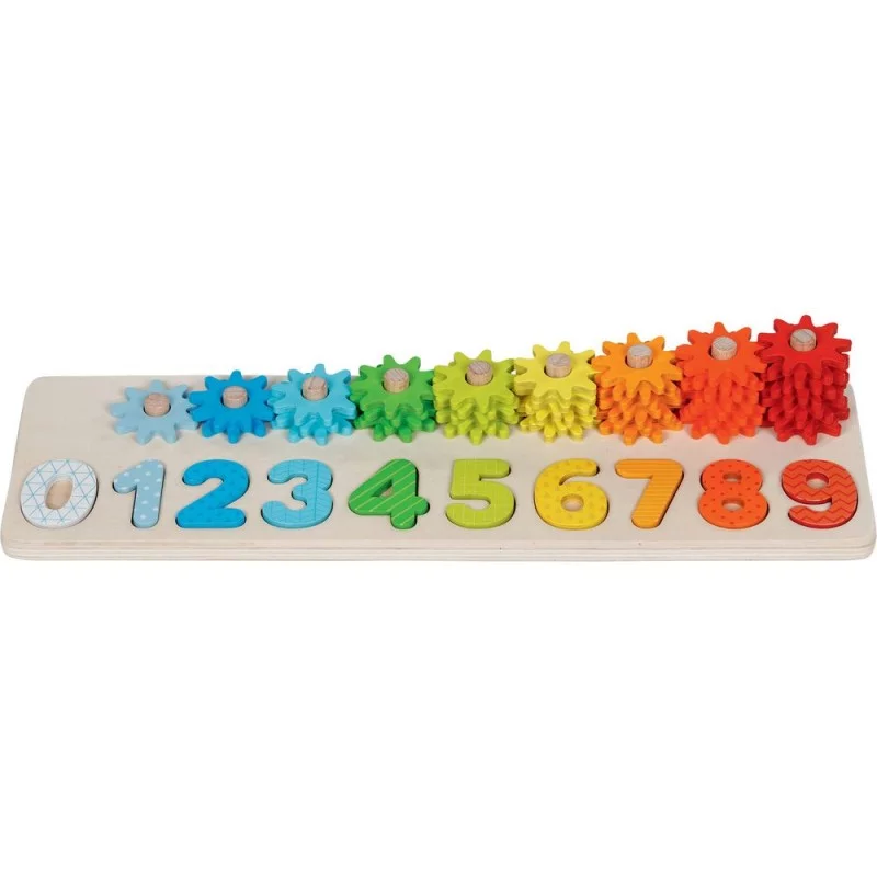 Puzzle chiffres : Le jouet en bois éducatif pour apprendre à compter