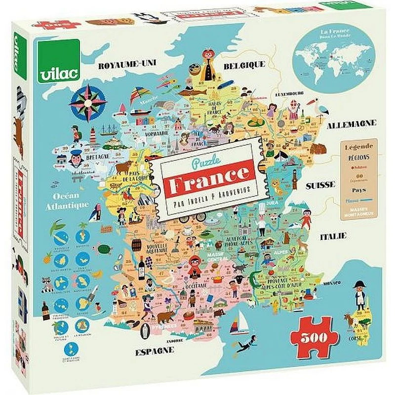 jeu puzzle Vilac en bois - CITY BLOC - 20 pièces