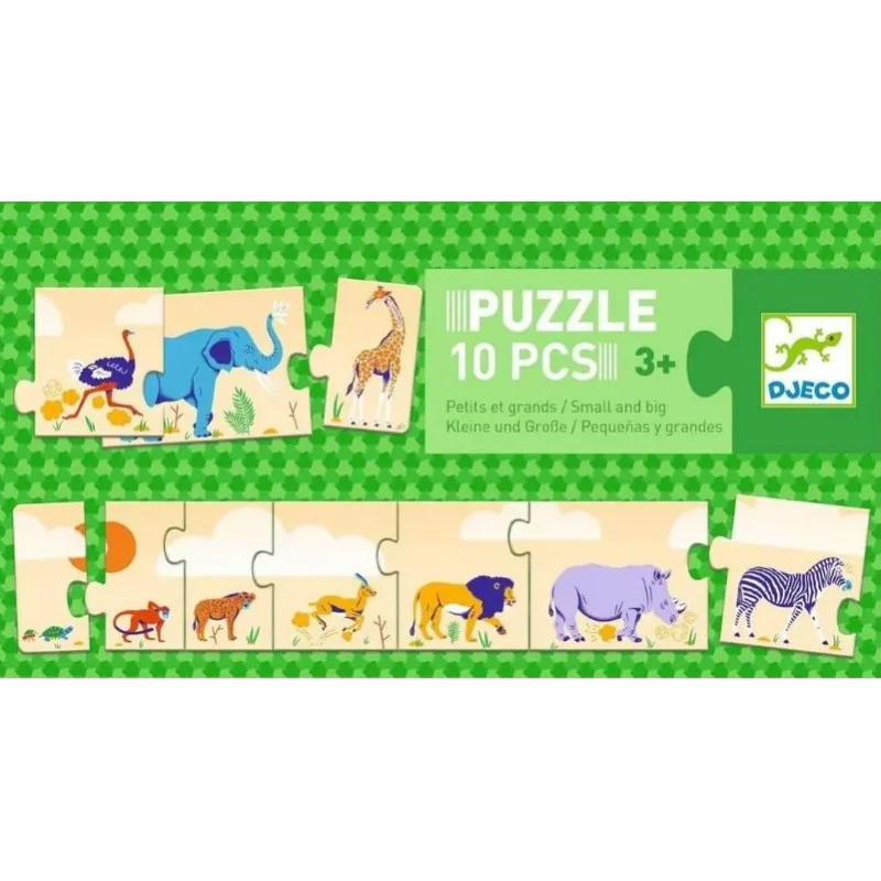 Grand Puzzle Djeco pour apprendre à classer les animaux par taille