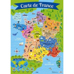 Poster Carte de France