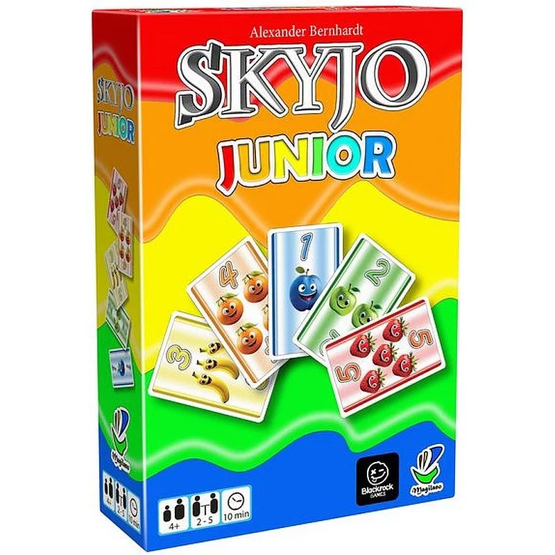 Jeu de pose de cartes, adapté du best-seller Skyjo, pour les enfants dés 4  ans.