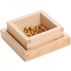 100 perles dorées Montessori